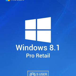 Windows 8.1 Pro Retail – 5 User License